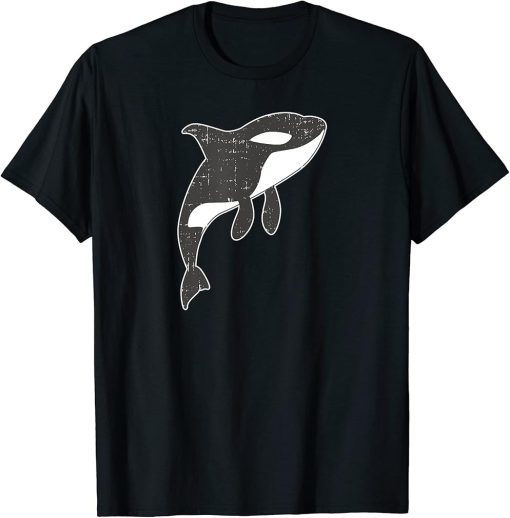 Orca Whale Watchers Distressed T Shirt