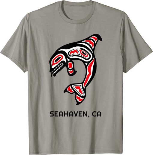 Seahaven, California Native American Orca Killer Whale Gift T-Shirt