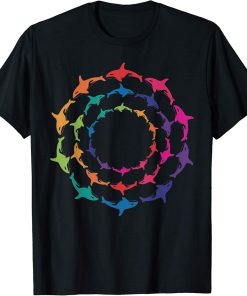 Colorful Orca Killer Whale Circles T-Shirt