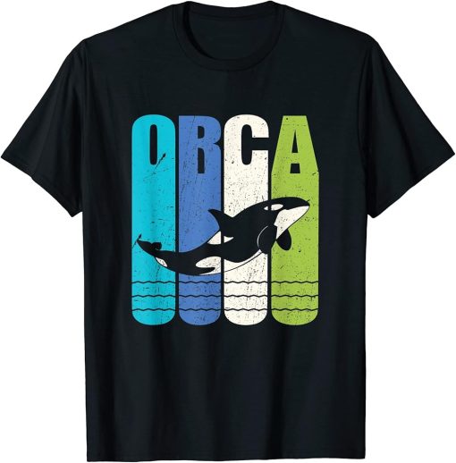 Orca Lover Shirt Whale Marine Cute Animal Ocean Biologist T-Shirt
