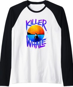 Killer Whale Killer Whale Orca Gift Raglan Baseball Tee